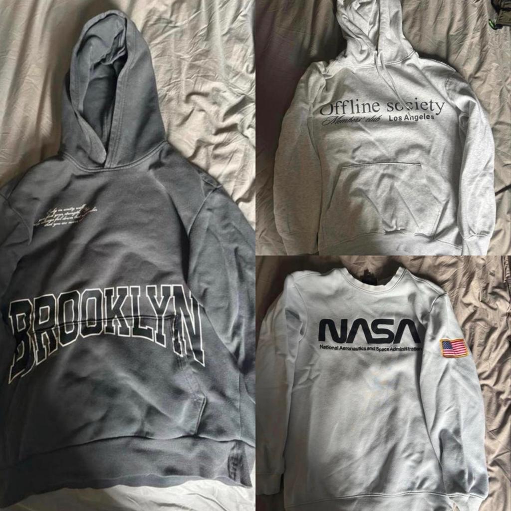 Hoodies en truien Heren maat S van H&M, Kleding | Heren, Ophalen of Verzenden, Gedragen, Maat 46 (S) of kleiner, Grijs