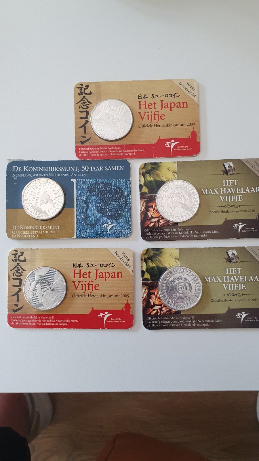 Set van 5 Herdenkingsmunten, Setje, Koningin Beatrix, Zilver, Euro's