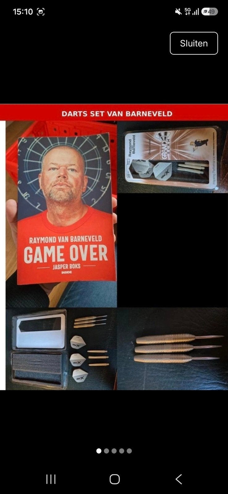 Raymond van Barneveld Grand Slam Bronze darts – 23 gram, Ophalen of Verzenden, Zo goed als nieuw, Pijlen