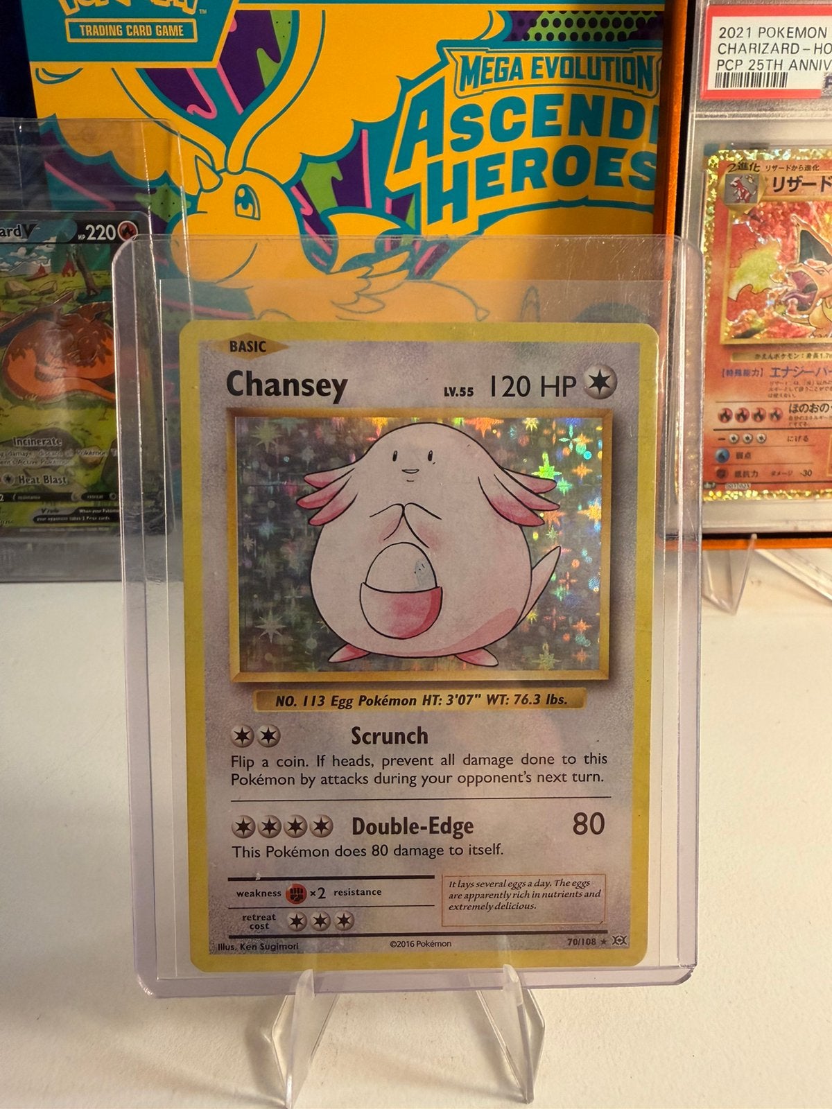 Chansey 70/108 (Evolutions), Hobby en Vrije tijd, Verzamelkaartspellen | Pokémon, Ophalen of Verzenden, Nieuw, Losse kaart, Foil