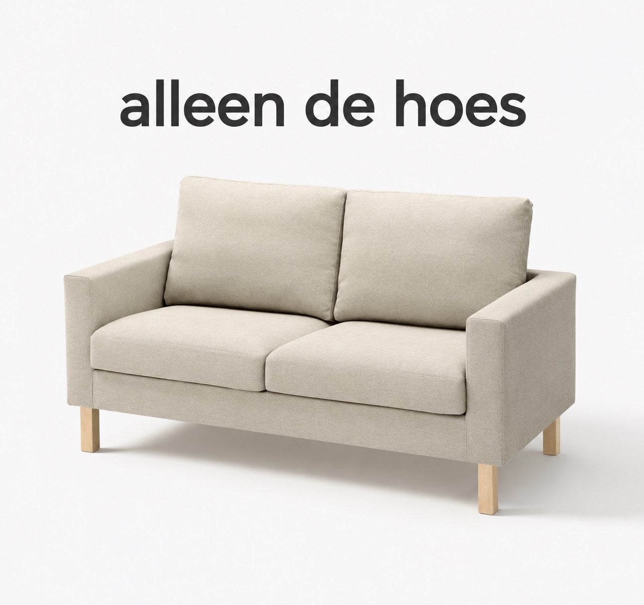 Nieuwe beige IKEA SALTSJÖBADEN hoes voor 2-zitsbank, Ophalen of Verzenden, Nieuw
