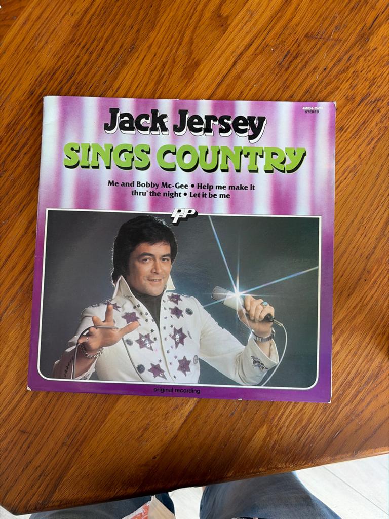 Jack Jersey Sings Country LP - Vintage Country Muziek, Ophalen of Verzenden, 1970 - 1979, Gebruikt, 12 inch