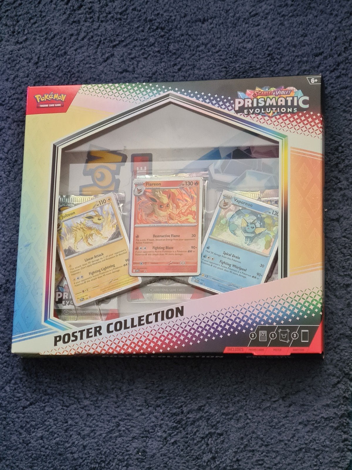 Pokémon Prismatic Evolutions poster collection tcg nieuw, Hobby en Vrije tijd, Ophalen, Nieuw, Foil