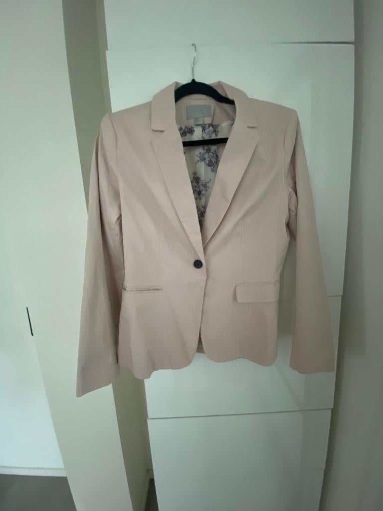 Roze colbert maat 44 H&M, Verzenden, Zo goed als nieuw, Maat 42/44 (L), Roze