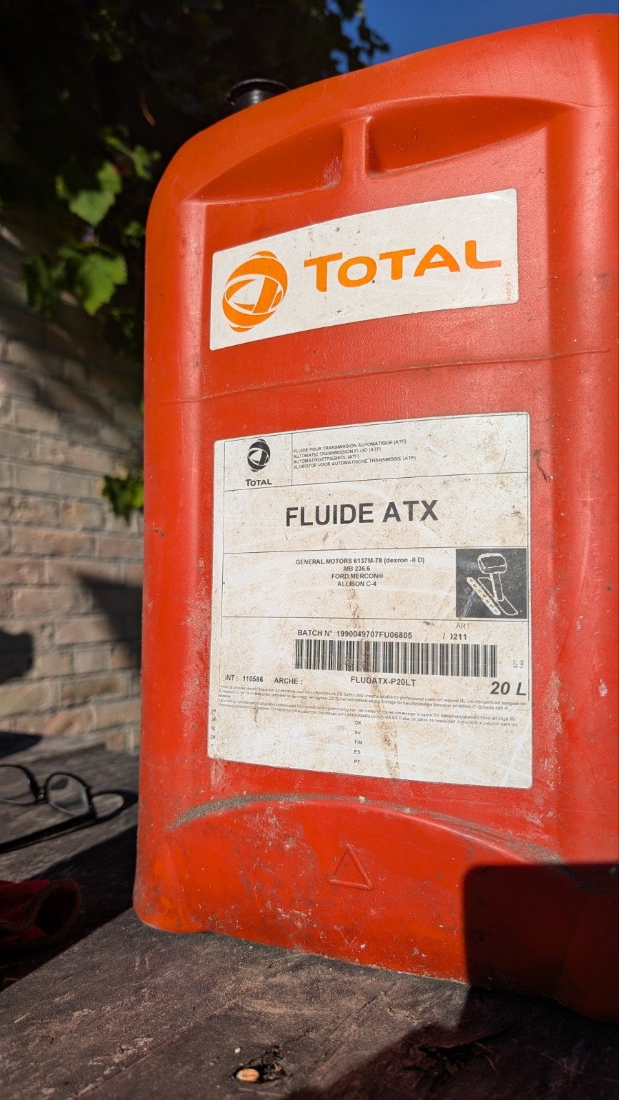 TOTAL FLUIDE ATX - 27L Automatische Transmissie Olie, Ophalen, Gebruikt, Universele onderdelen