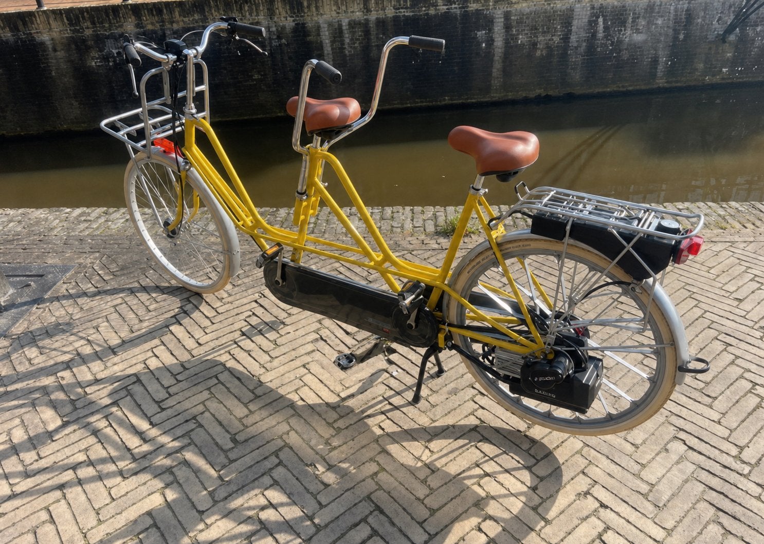 Spartamet tandem (uniek), Fietsen en Brommers, Fietsen | Tandems, Minder dan 10 versnellingen, Zo goed als nieuw, 55 cm of meer