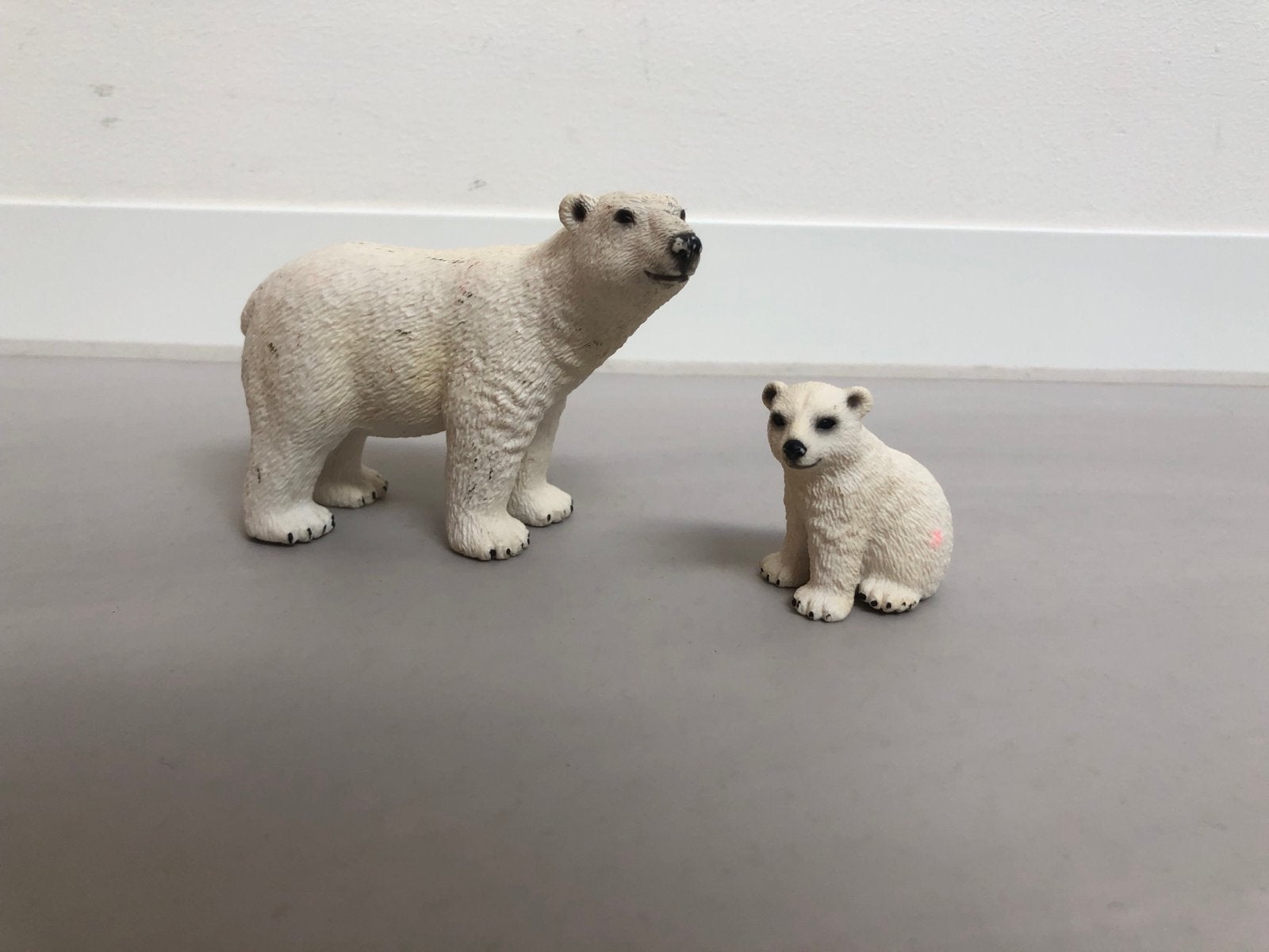 Schleich Wild Life IJsbeer met welp- zo goed als nieuw, Ophalen of Verzenden, Zo goed als nieuw