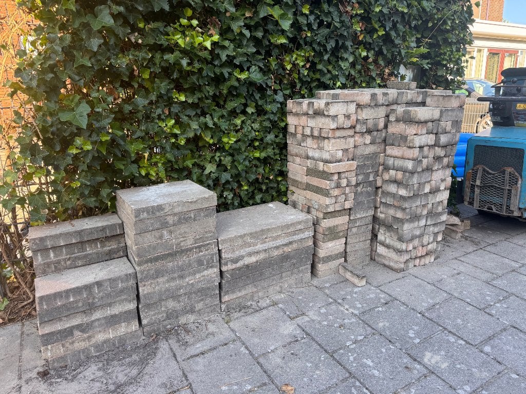 Tuintegels gratis ophalen, Ophalen, Gebruikt, Beton, Terrastegels
