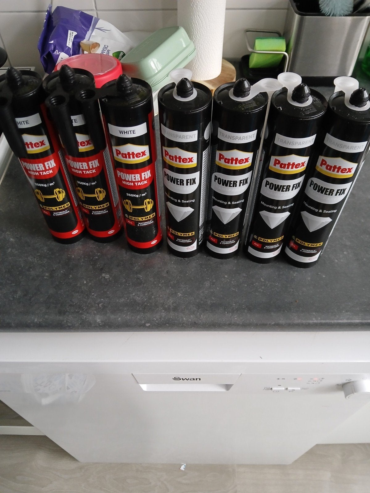 Pattex Power Fix Montagekit - Wit & Transparant, Ophalen of Verzenden, Nieuw, 100 tot 250 mm, Overige typen