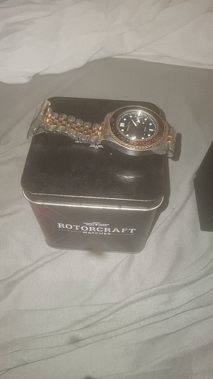Rotorcraft Horloge - gebruikt, Overige merken, Staal, Staal, Polshorloge