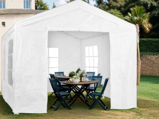 METRO PROFESSIONAL Partytent staal/polyester, 3 x 4 m stevig, Tuin en Terras, Partytenten, Ophalen, Gebruikt, Partytent, Minder dan 4 meter