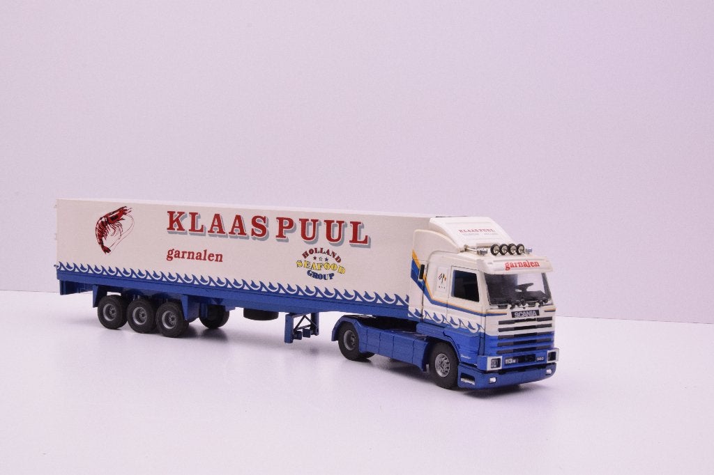 Scania 143 streamline  ''  Klaas Puul Volendam ''  Tekno, Ophalen of Verzenden, Nieuw, Bus of Vrachtwagen, Tekno