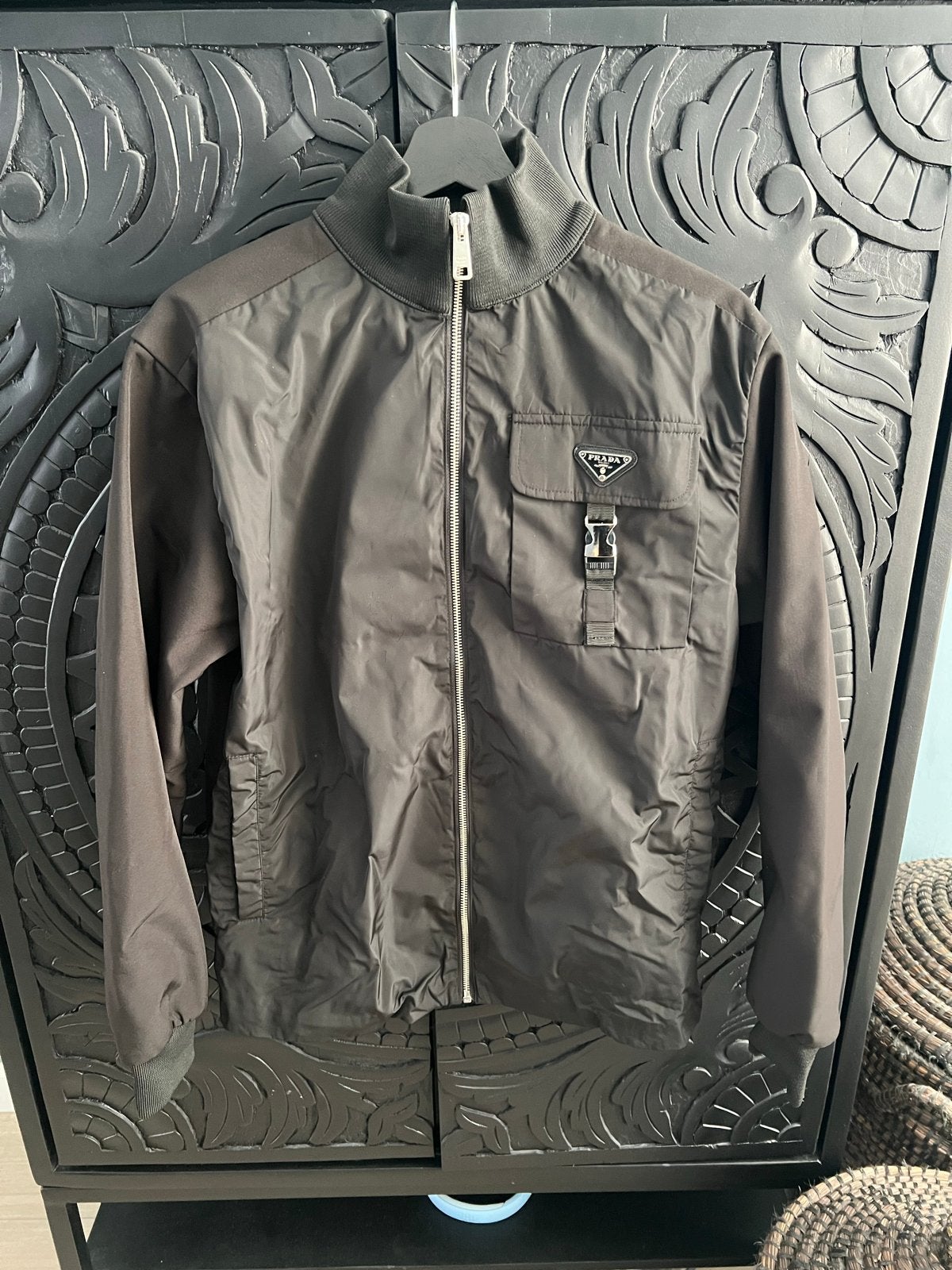 Prada zomerjas maat S, Ophalen of Verzenden, Zo goed als nieuw, Maat 46 (S) of kleiner, Zwart