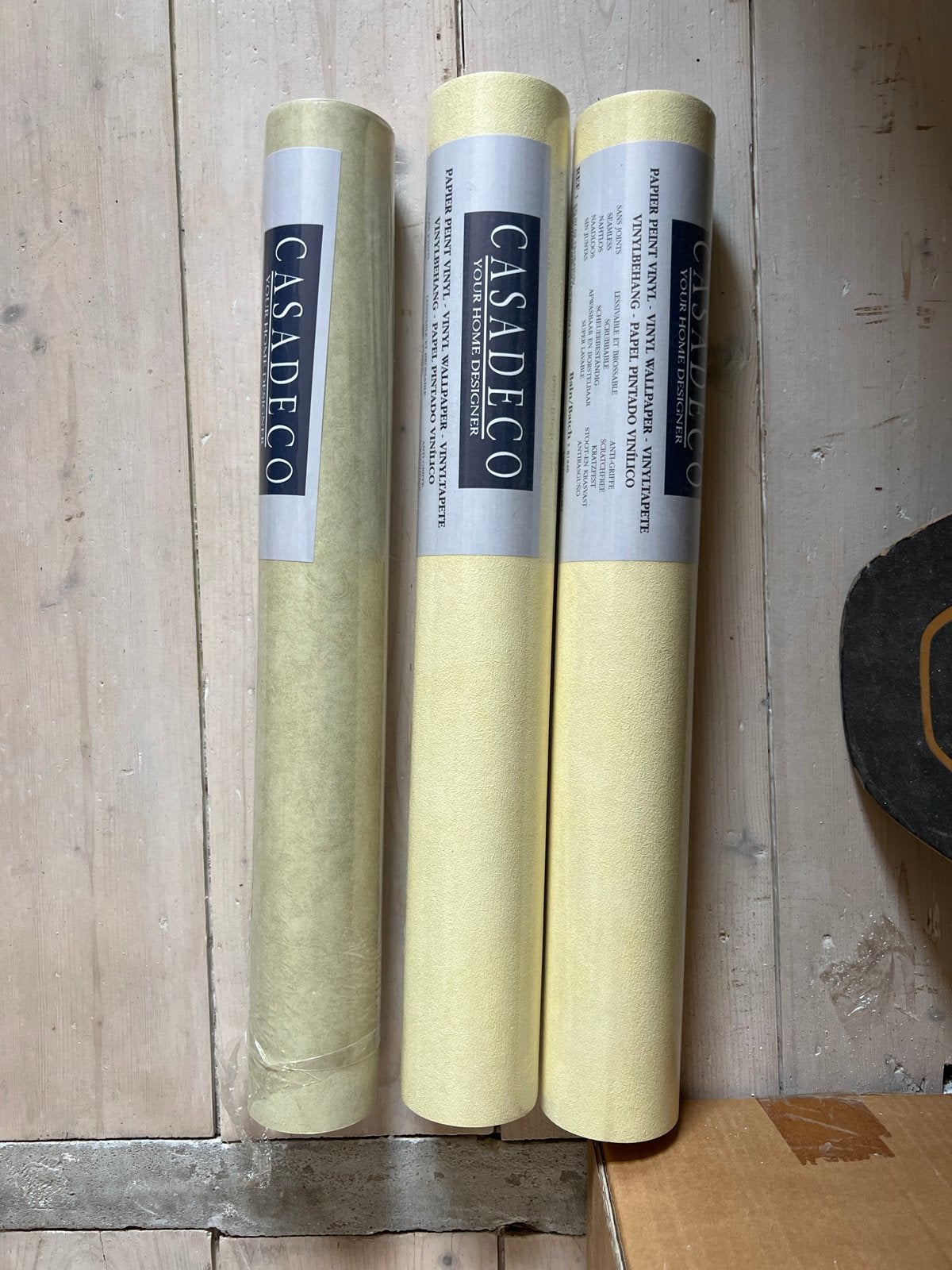 Behangrollen - Gratis af te halen (alles in één keer), Ophalen, Beige, Vinylbehang, Minder dan 5 m²
