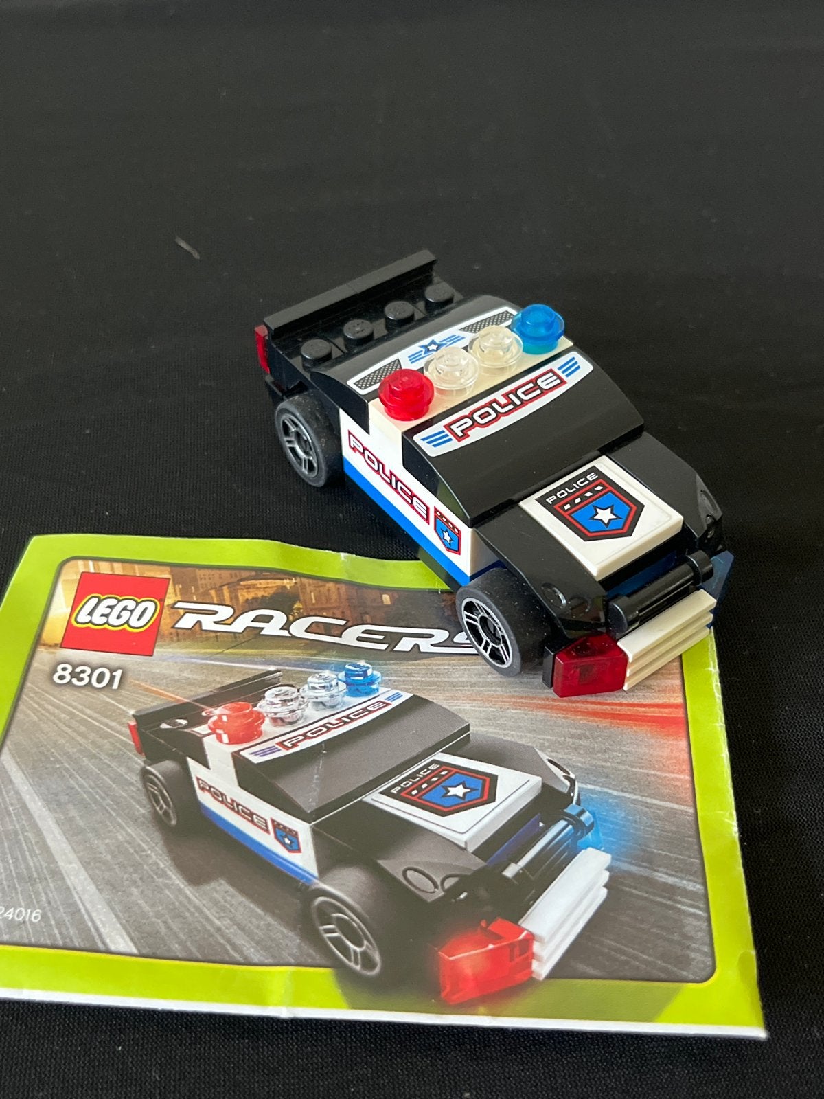 Lego Racers 8301 Politieauto - Complete set met instructies, Lego, Ophalen of Verzenden, Zo goed als nieuw, Compleet
