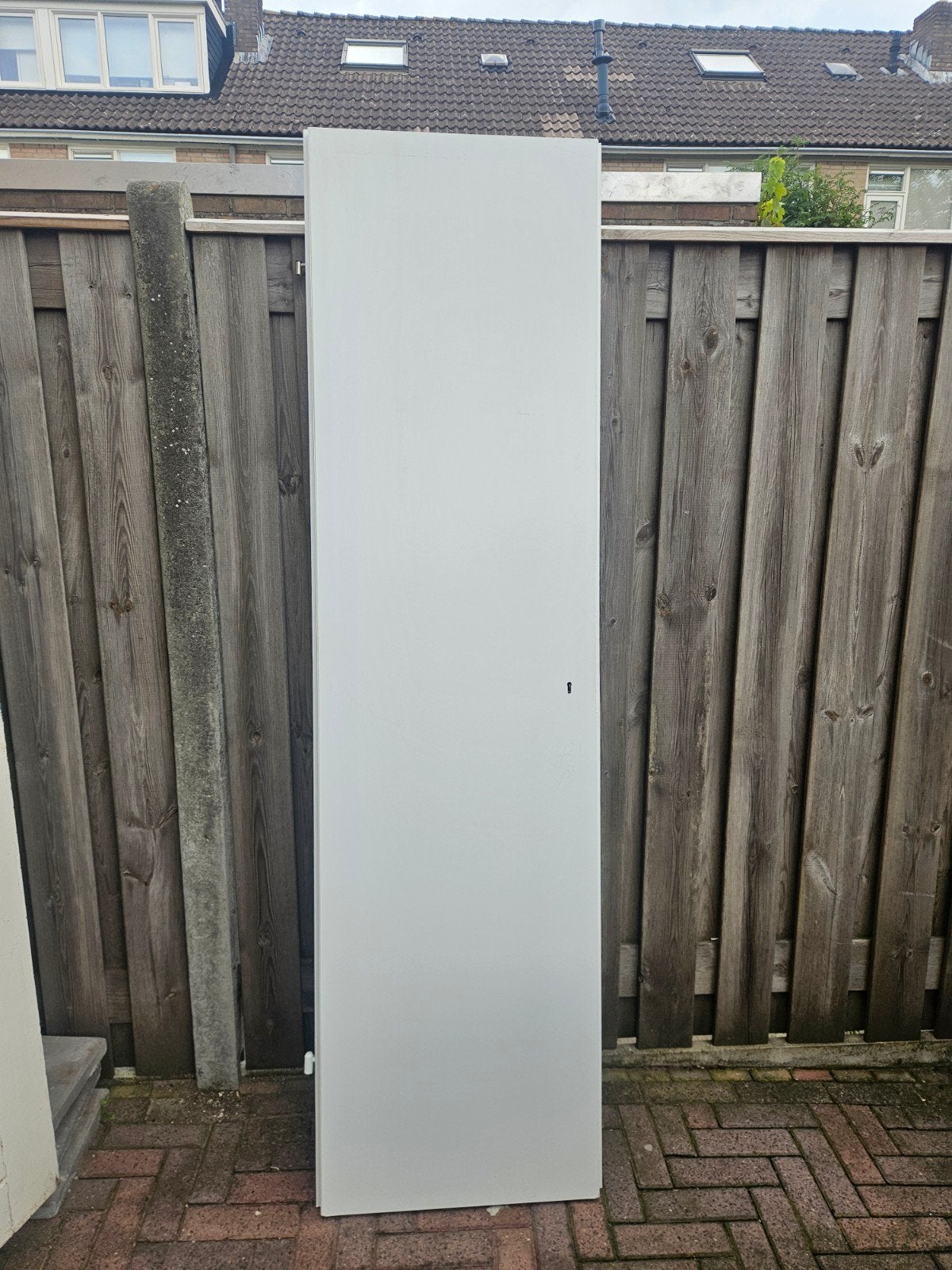 Witte binnendeur met scharnieren, Ophalen, Gebruikt, Minder dan 80 cm, Binnendeur