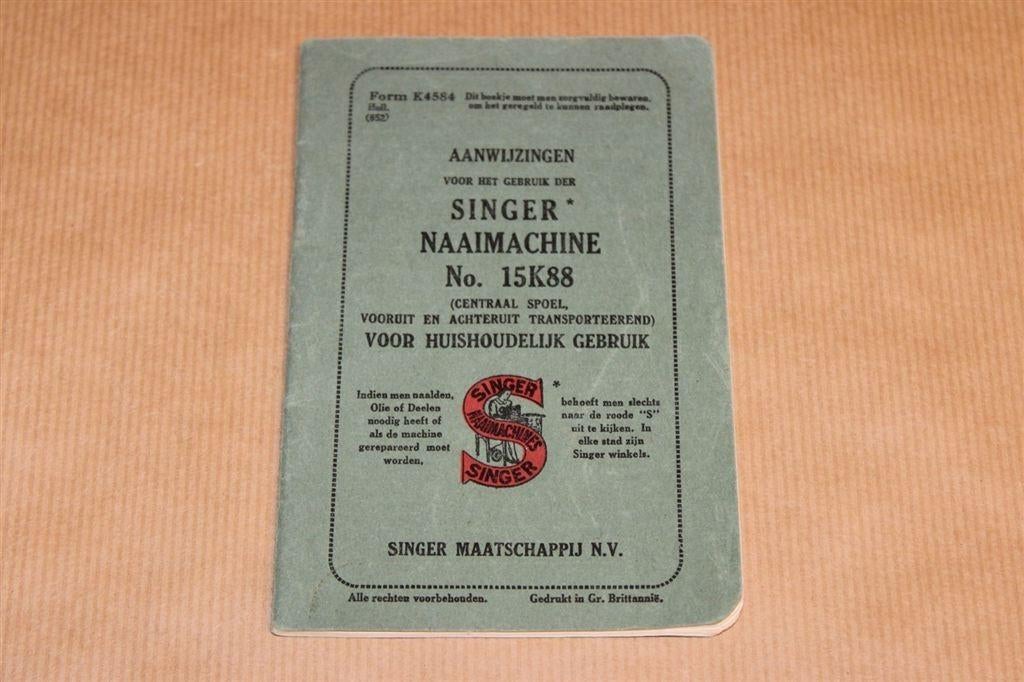 Handleiding Singer Naaimachine - Circa 1950, Antiek en Kunst, Antiek | Naaimachines, Ophalen of Verzenden
