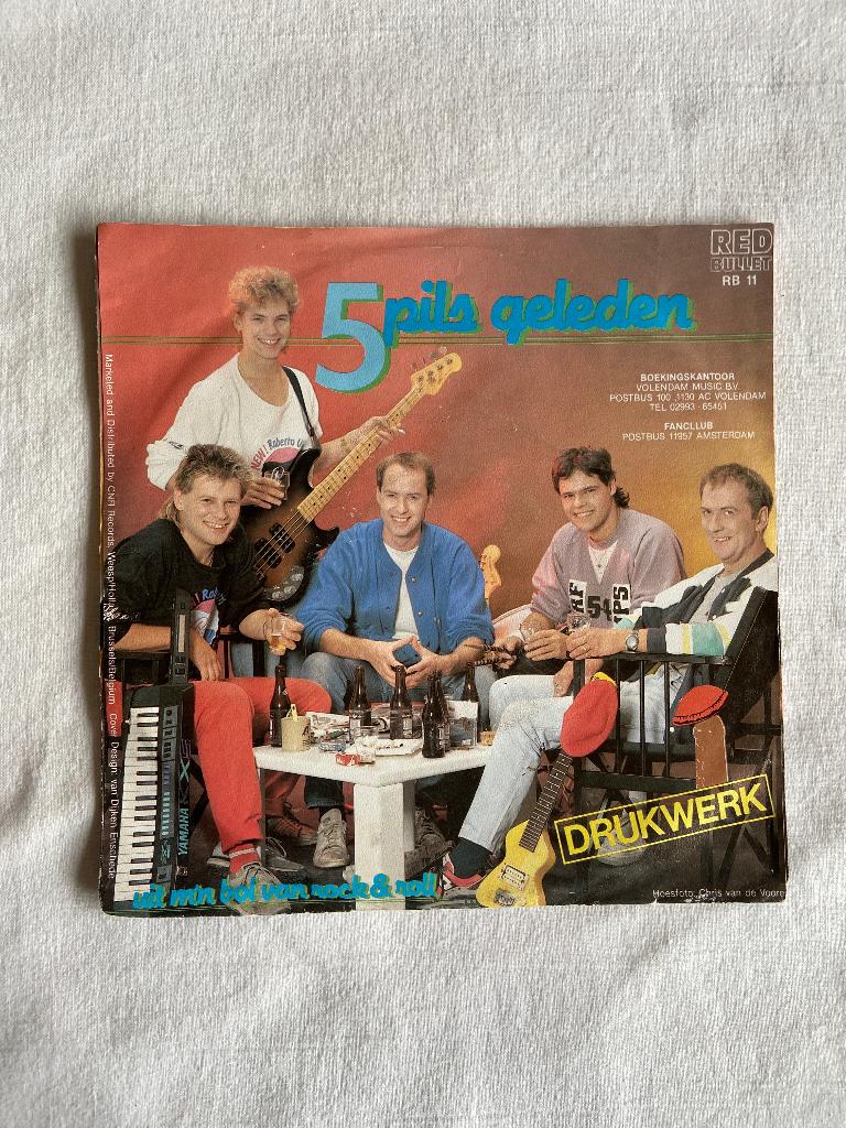 drukwerk - 5 pils geleden, 7 inch, Single, Ophalen of Verzenden, Zo goed als nieuw