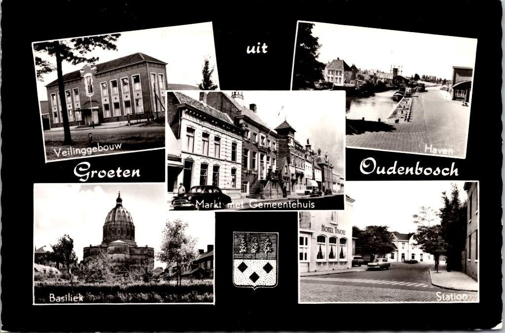 Groeten uit Oudenbosch - 2 ansichtkaarten jaren 70