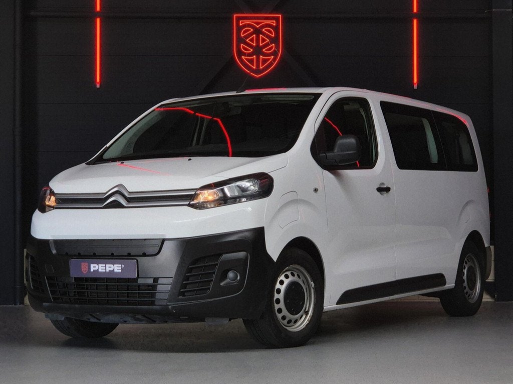 Citroen ë-Jumpy M 75kWh |9-PERS|PANO|APP|CRUISE|VERW., Auto's, Citroën, Gebruikt, Overige carrosserieën, Wit, Origineel Nederlands