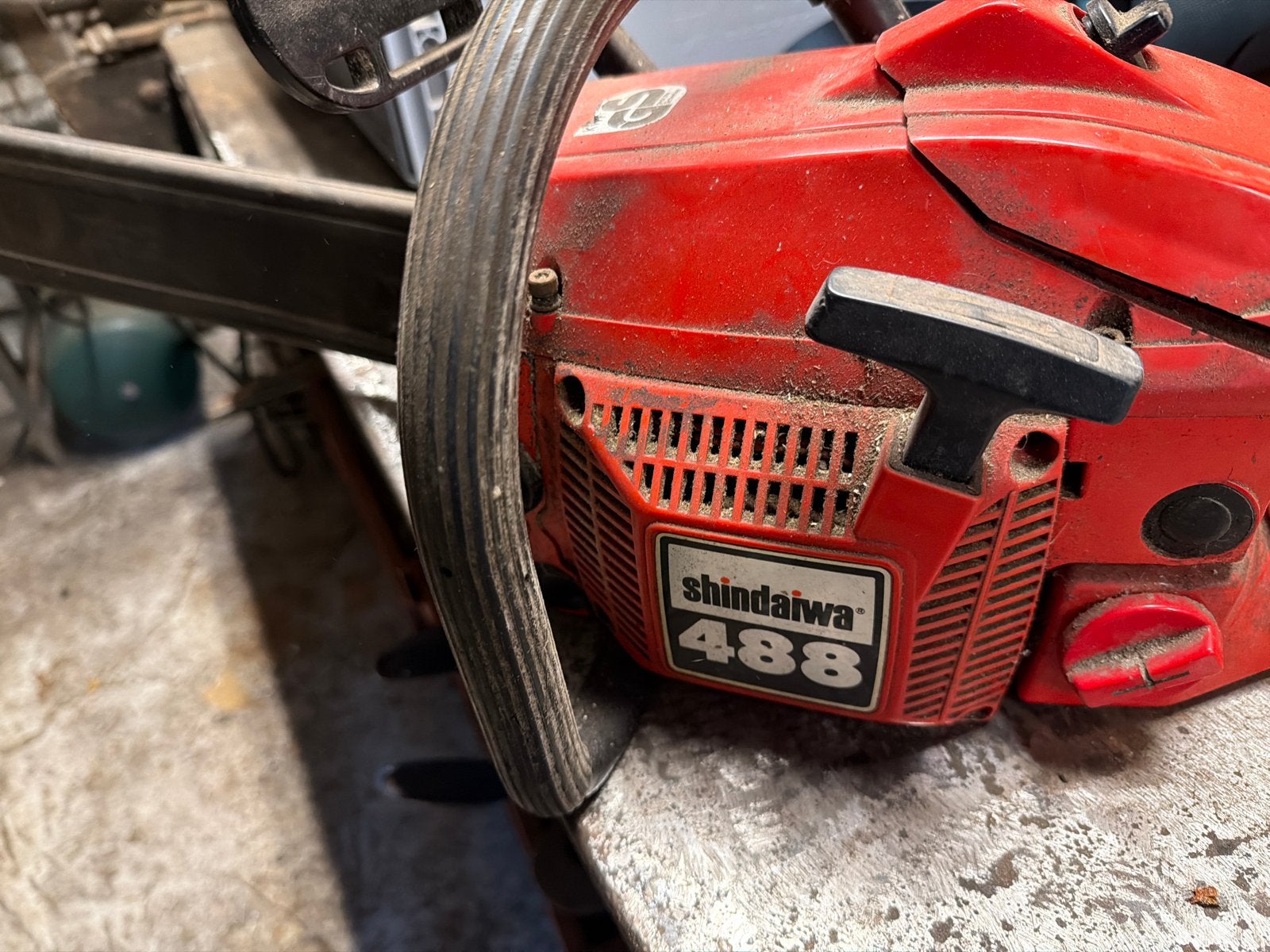 Shindaiwa 488 Kettingzaag - Loopt niet, voor onderdelen/klus, Ophalen