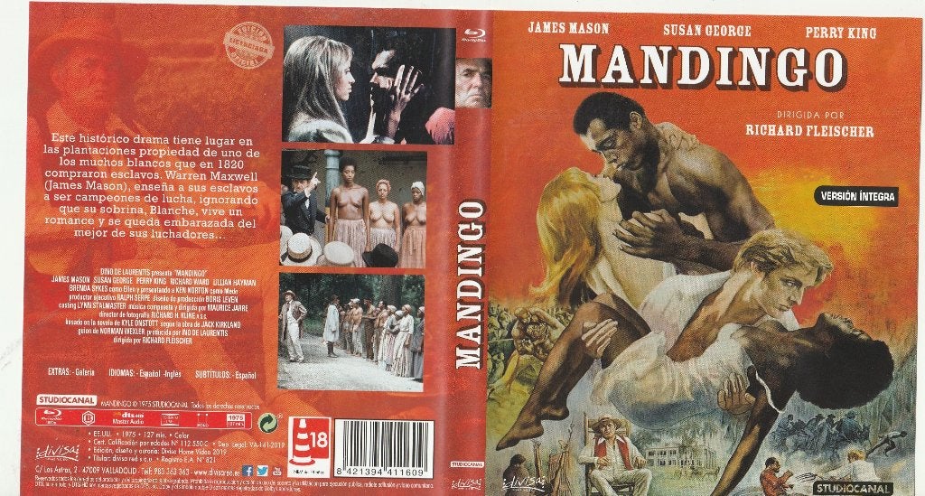 Mandingo blu ray ( engels ), Ophalen of Verzenden, Zo goed als nieuw, Actie