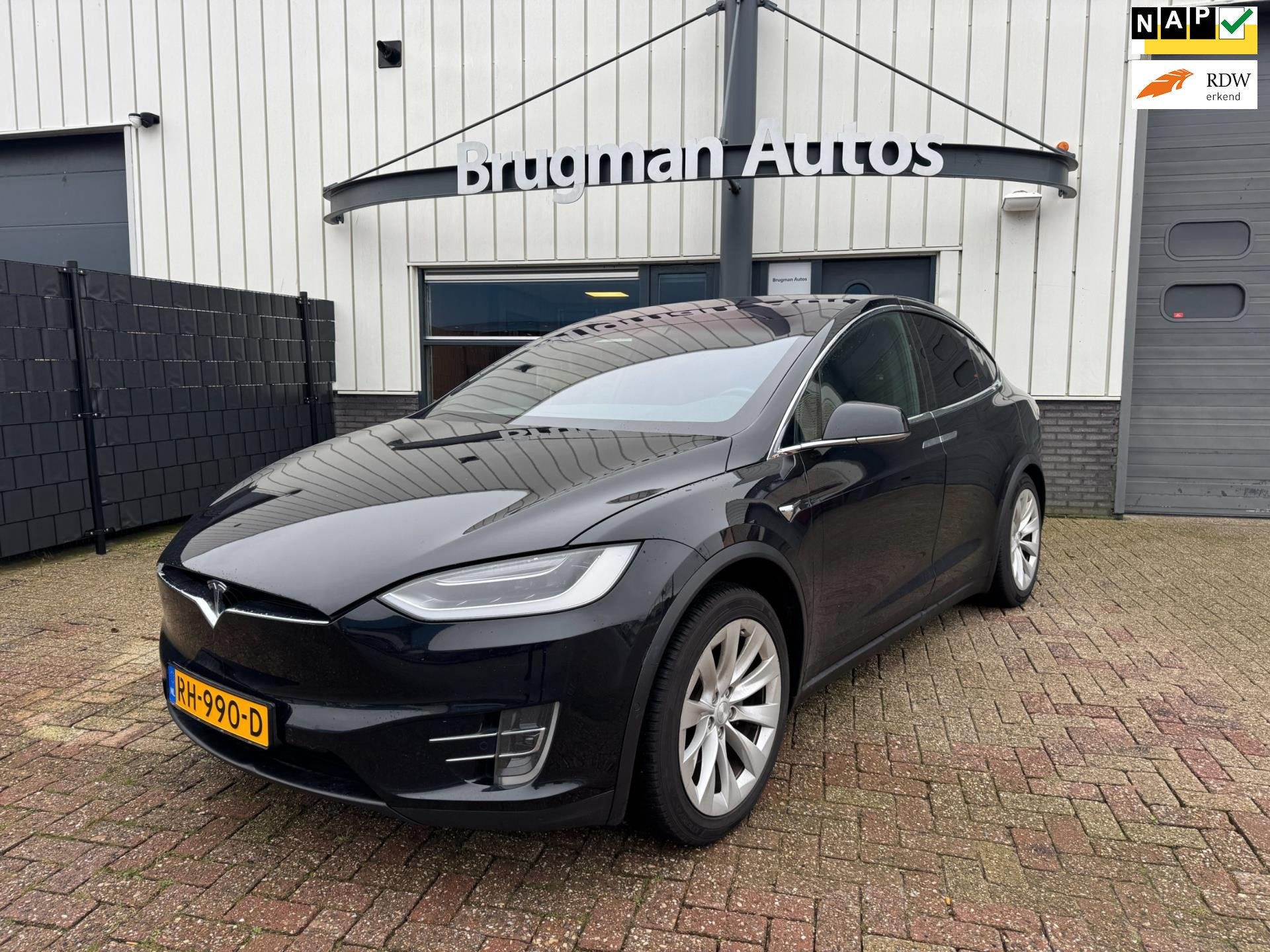 Tesla Model X 100D, Auto's, Vierwielaandrijving, SUV of Terreinwagen, Te koop, 417 pk