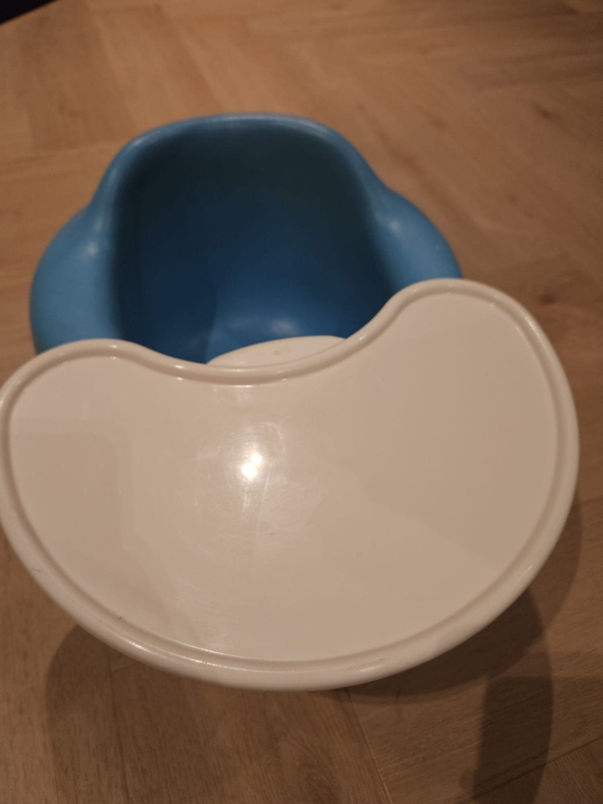 Bumbo Babyzitje met speelblad - Blauw, Ophalen, Gebruikt, Overige typen, Afneembaar eetblad