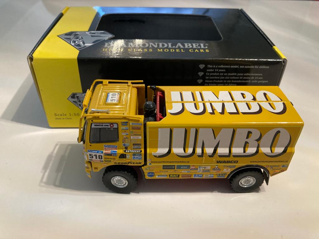 Dakar truck 1:50 frits van eerd jumbo diamondlabel, Hobby en Vrije tijd, Modelauto's | 1:50, Ophalen of Verzenden, Nieuw, Bus of Vrachtwagen