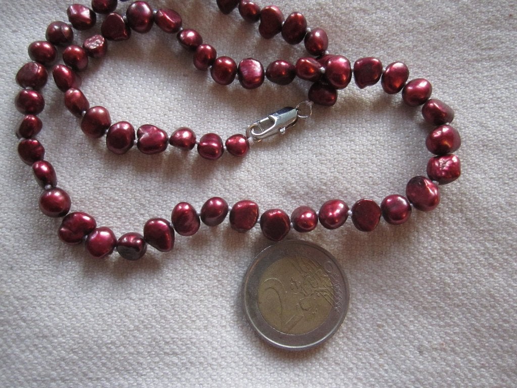 17.   Echte parels, zoetwaterparels,  43cm, Ophalen, Overige materialen, Ketting