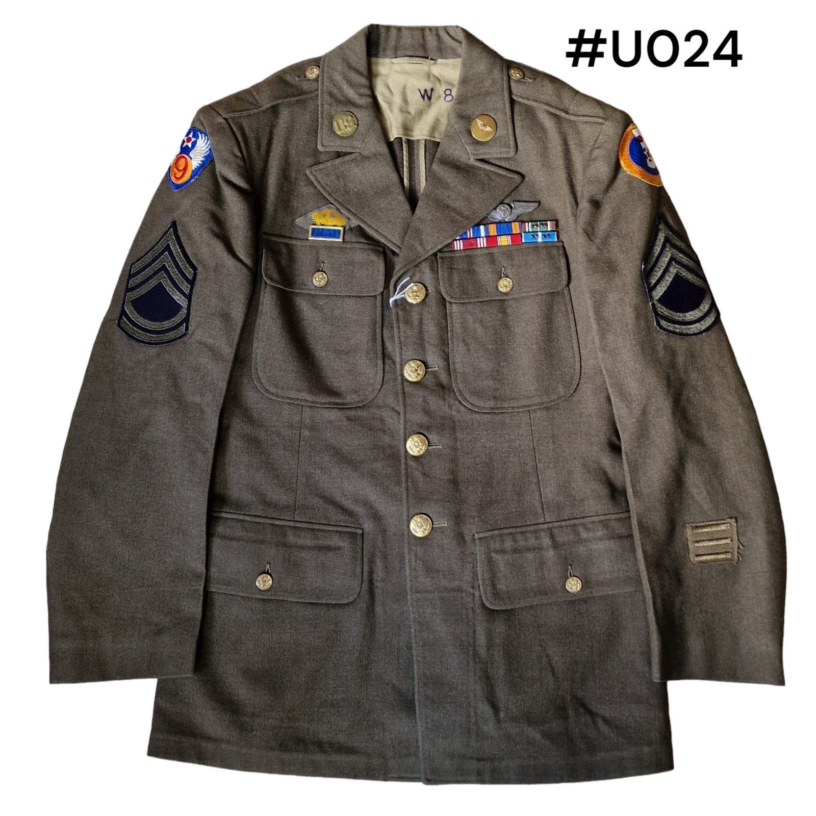 US WWII 9th & 3rd Army Air Force Air Crew Class A Jacket, Ophalen of Verzenden, Luchtmacht, Amerika, Kleding of Schoenen
