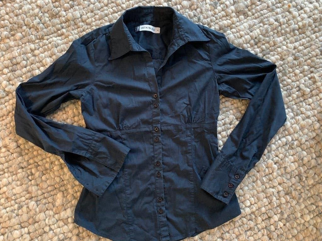 kastopruiming blouse maat S BIENBLEU / BIEN BLEU, Maat 38/40 (M), Blauw, Ophalen of Verzenden, Gedragen