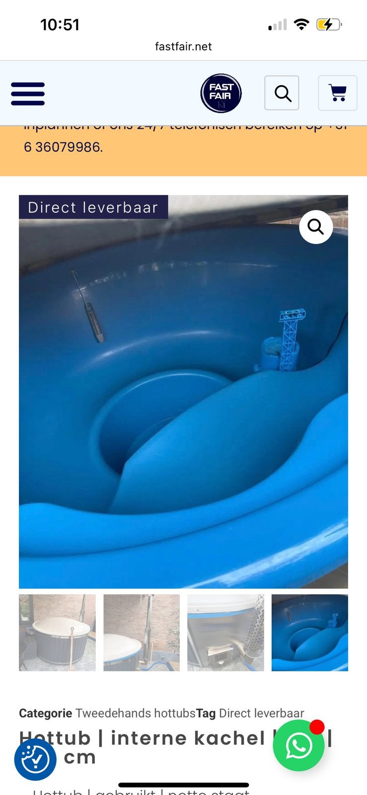 Gebruikte hottub -gebruikt-2e hands - €2495 - meerdere, Ophalen, 7921AE, Fast Fair b.v., Zo goed als nieuw