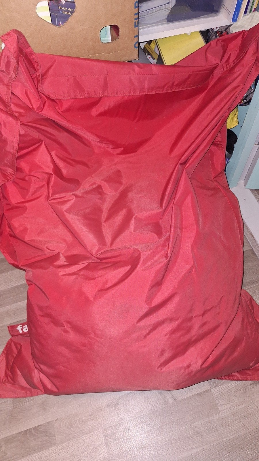 Rode zitzak fatboy, Ophalen, Gebruikt, Rood