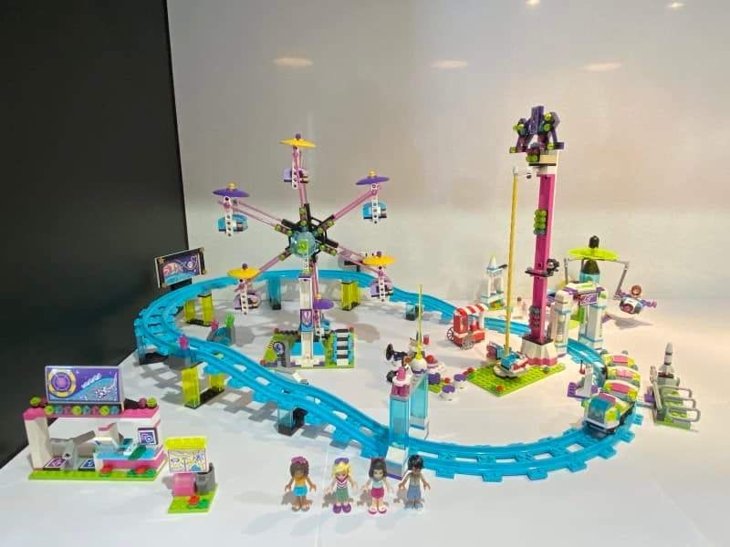 41130 Lego friends kermis, rollercoaster met bouwtekening., Lego, Friends, Ophalen of Verzenden, Complete set
