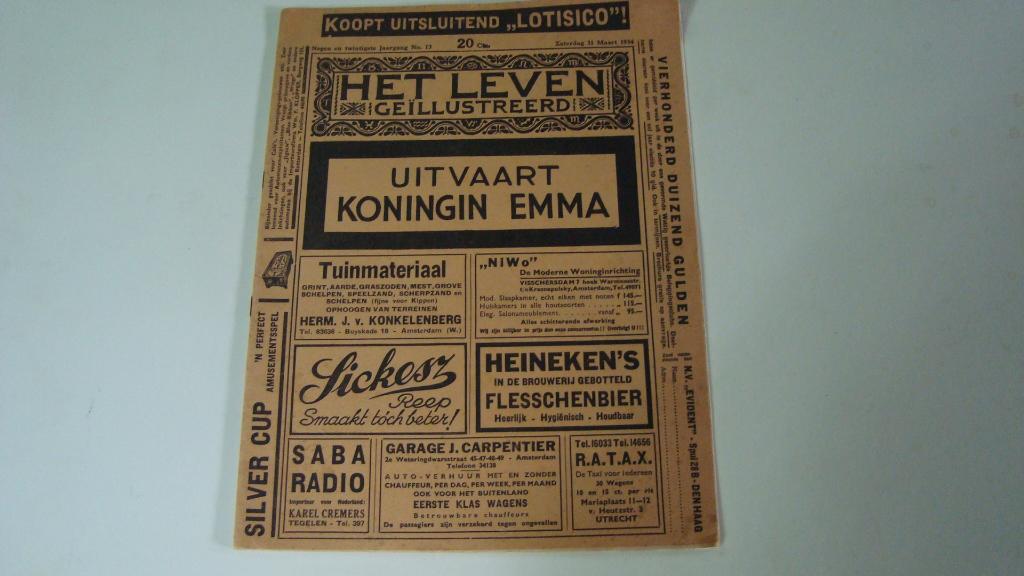 Uitvaart Koningin Emma, Verzenden, Zo goed als nieuw, Nederland, Kaart, Foto of Prent