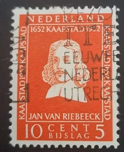 Nederland 1952 - nvph 578-581 - Riebeeck  - ab1, Postzegels en Munten, Ophalen of Verzenden, Na 1940, Gestempeld