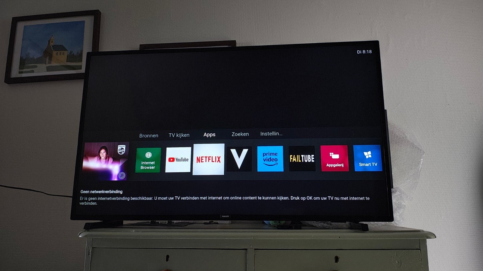 Philips 43PFS5803/12 Smart Full HD LED TV, Ophalen, Philips, 50 Hz, 100 cm of meer