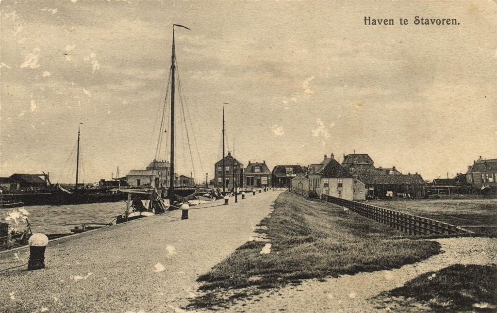 Haven te Stavoren. - B-keus - 1916 gelopen, Verzamelen, Ansichtkaarten | Nederland, Ophalen of Verzenden, Voor 1920, Gelopen, Noord-Brabant