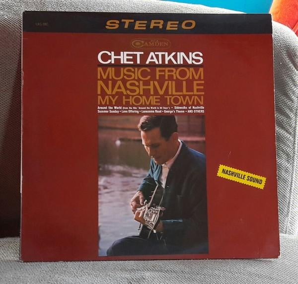 Chet Atkins – Music From Nashville My Home Town lp, Gebruikt, 1970 - 1979, 12 inch, Inclusief binnenhoes