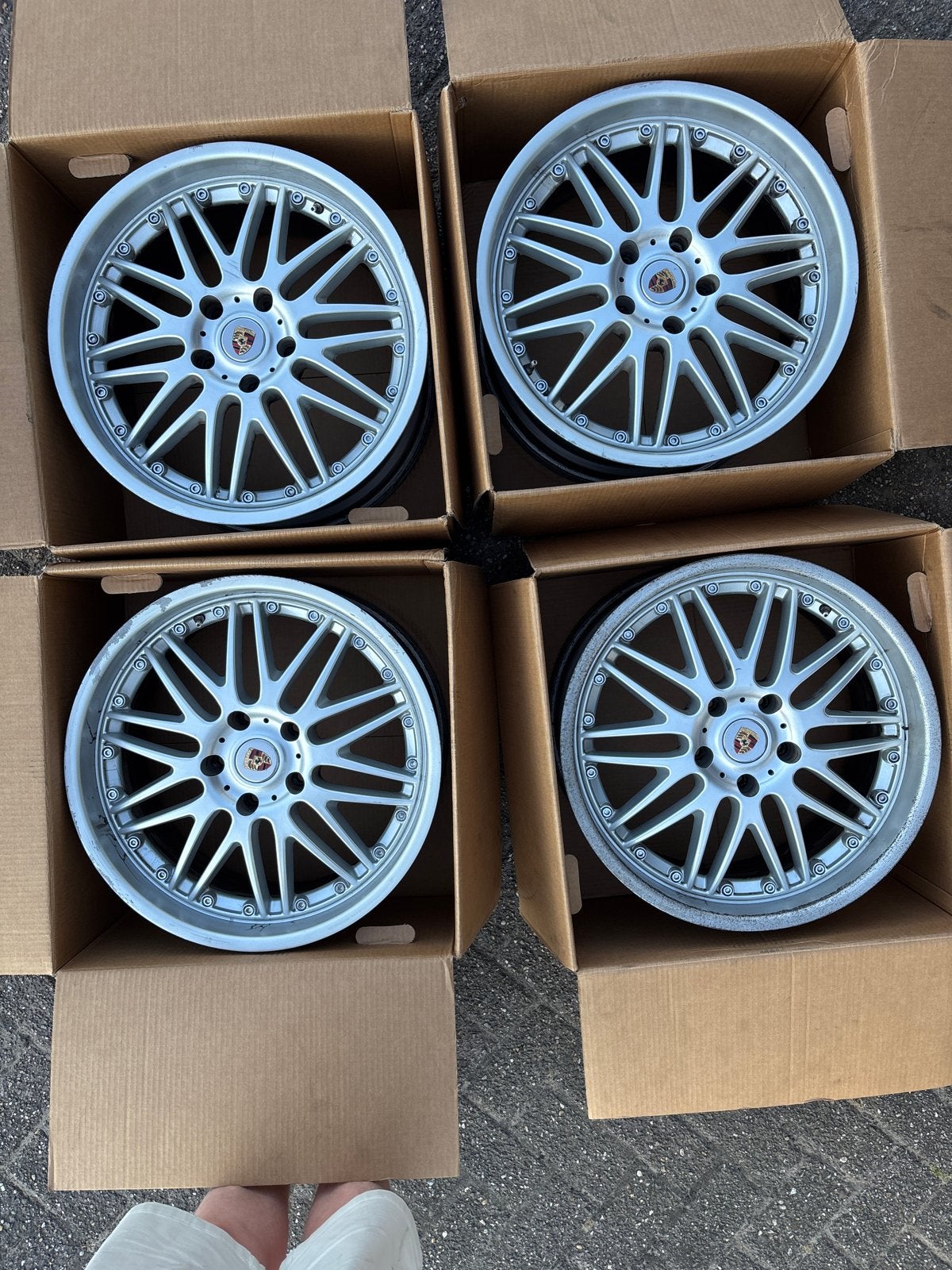 Velgen 20 inch Porsche Cayenne (niet origineel, gebruikt), Auto-onderdelen, Banden en Velgen, Gebruikt, Velg(en), 275 mm, Terreinwagen