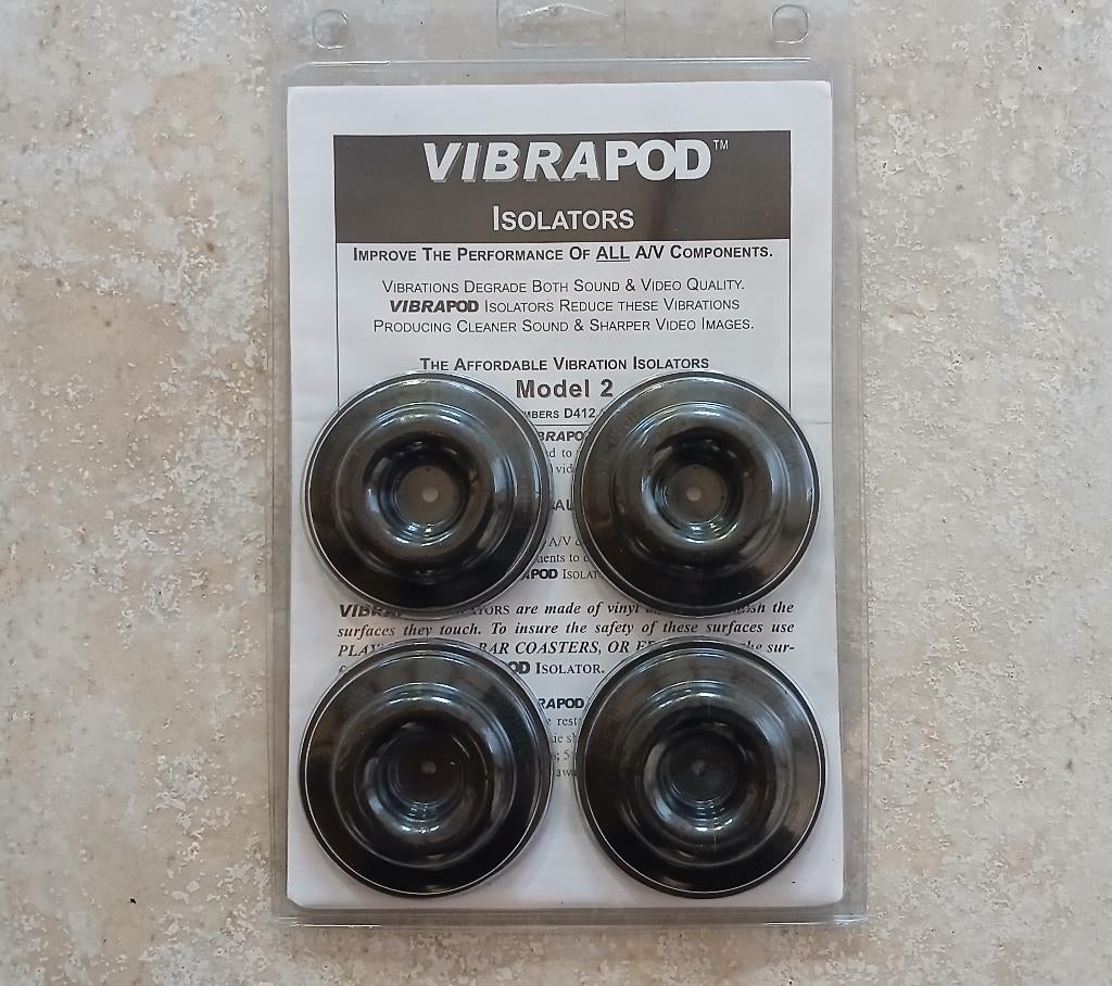 Vibrapod 2. vier stuks Hifi dempers, Ophalen of Verzenden, Refurbished, 120 watt of meer, Overige merken
