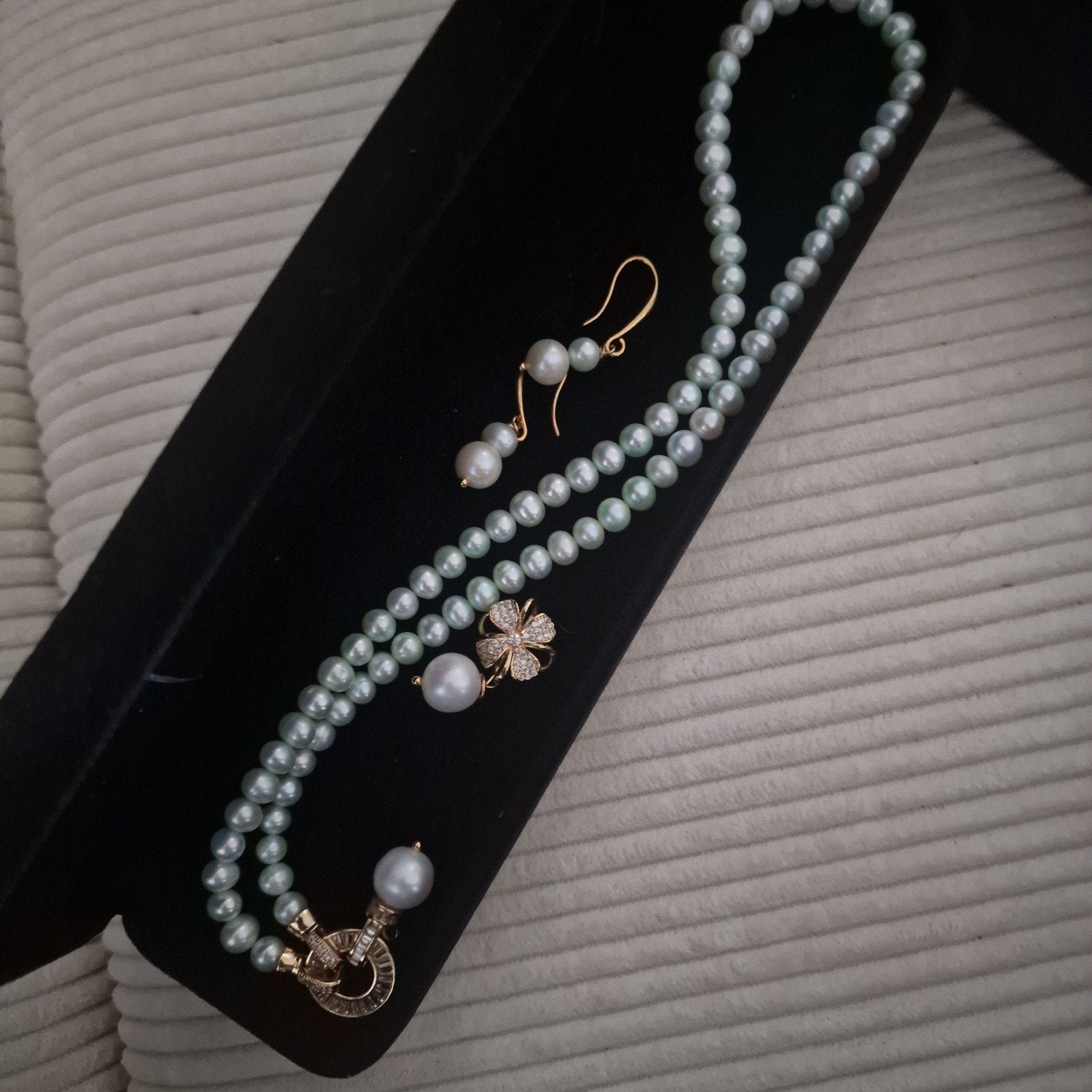 Echte parel sieraden set, Ophalen of Verzenden