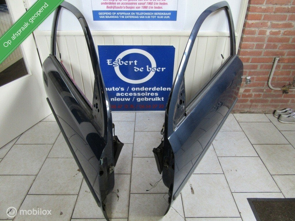 Deur deuren blauw  L+R Opel Astra G 3 deurs, bj '98 t/m '03, Auto-onderdelen, Gebruikt, Deur, Opel, Ophalen of Verzenden