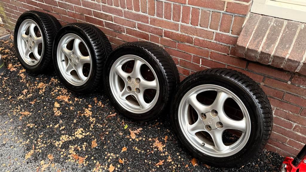 Mazda MX5 Enkei velgen, Auto-onderdelen, Ophalen, Gebruikt, 15 inch, Banden en Velgen