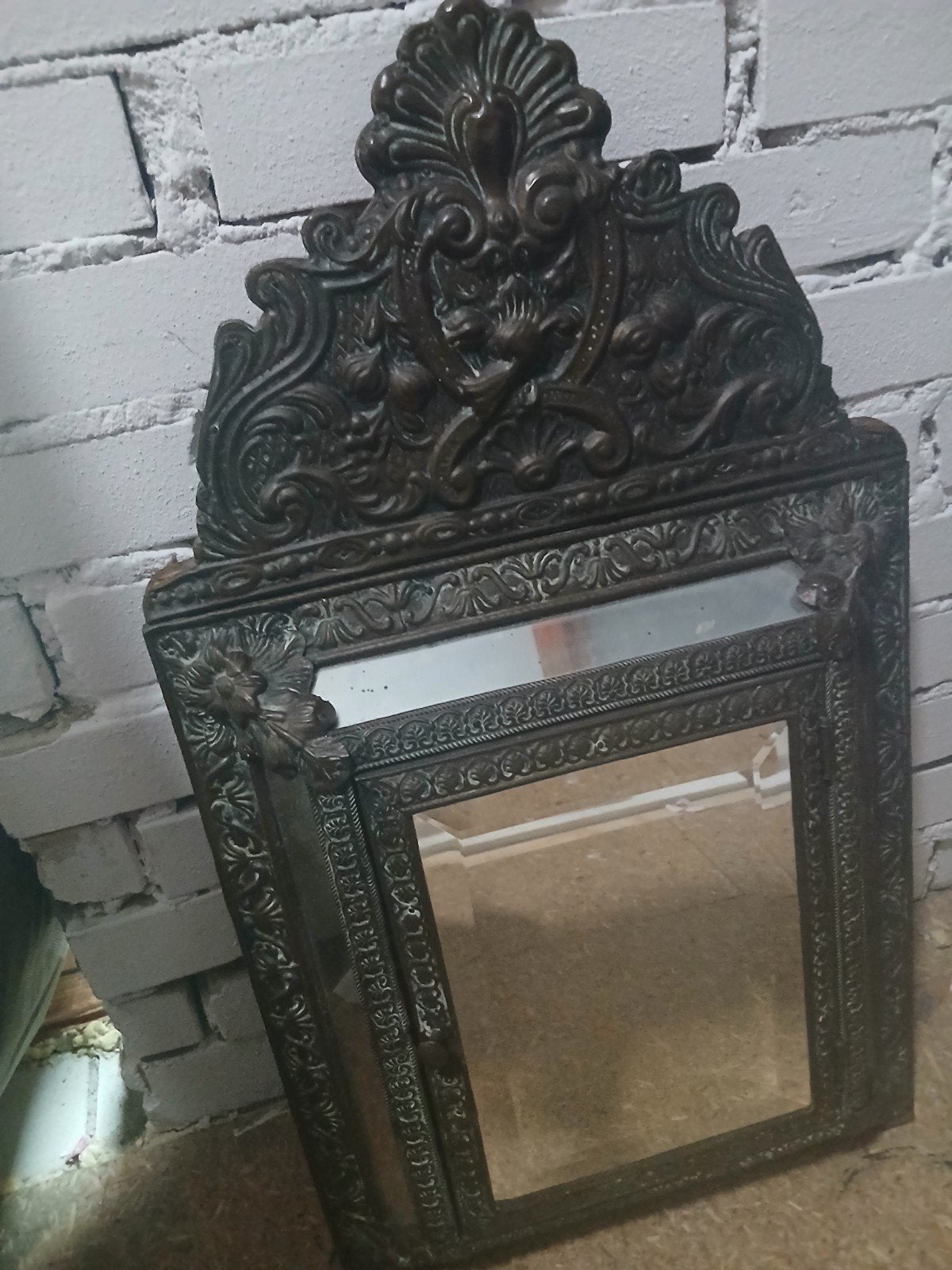 Antiek borstelkastje met originele borstels, Antiek en Kunst, Ophalen