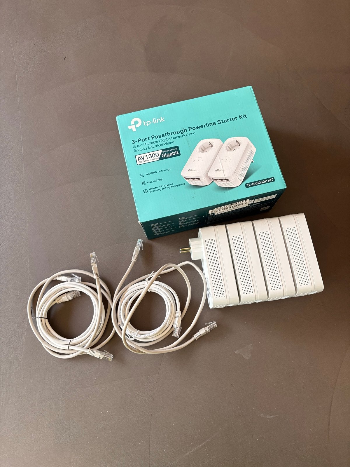 TP-Link AV1300 Gigabit Powerline Starter Kit (4 stuks), Ophalen of Verzenden, Zo goed als nieuw
