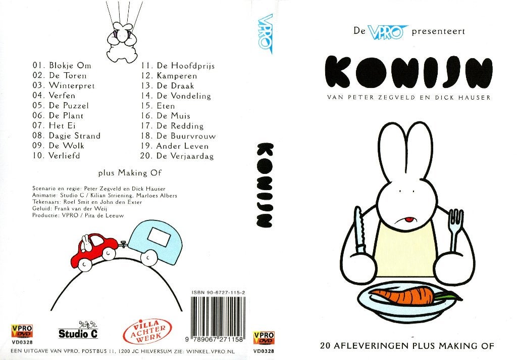 Konijn, Cd's en Dvd's, Alle leeftijden, Ophalen of Verzenden, Zo goed als nieuw