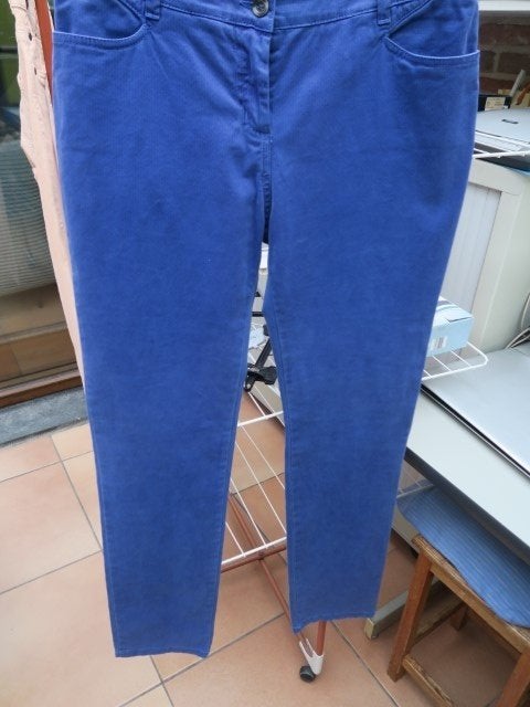 Broek nieuw blauw Marie Méro mt 42, Blauw, Maat 42/44 (L), Ophalen of Verzenden, Lang