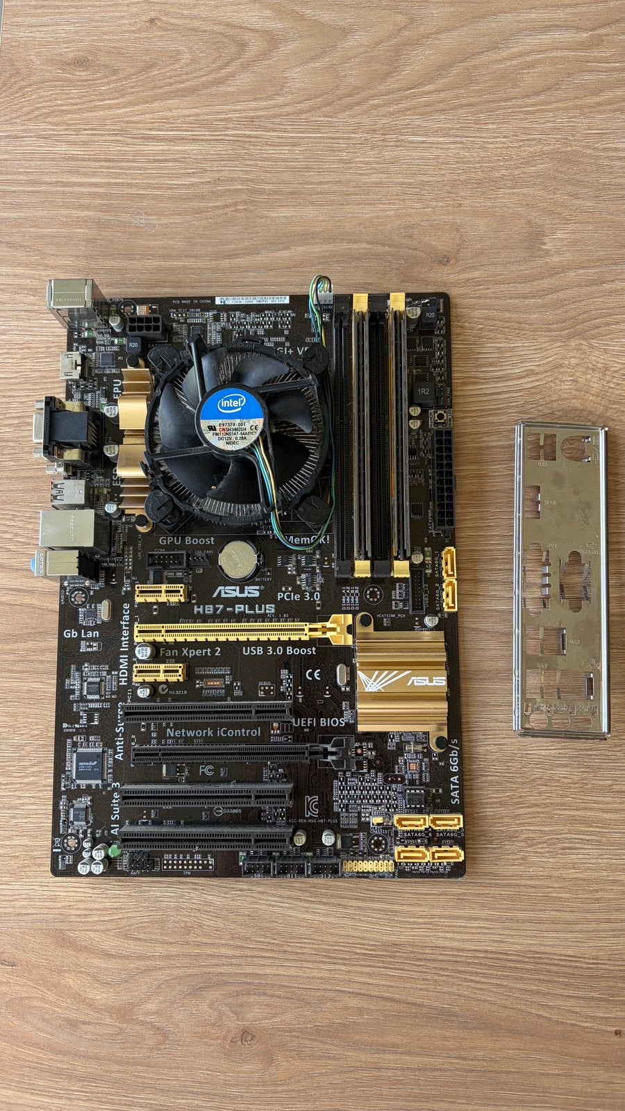 Asus H87-Plus met Intell Core i5 4440 3.10 Ghz en 16 GB RAM, Ophalen of Verzenden, Gebruikt, Intel, DDR3